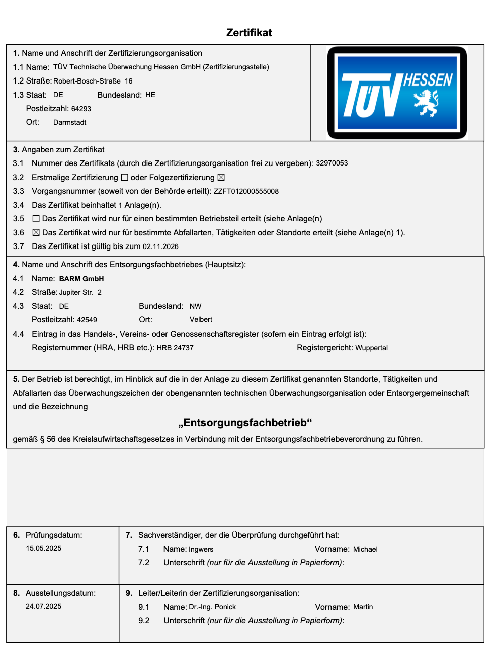 その他 SELVA styele International ZERTIFIKAT Zertifikate - L & M Gruppe